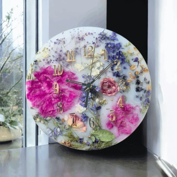 ●Epoxidharz-Uhr 50cm (ausverkauft)●Epoxidharz-Uhr 30cm(verfügbar)