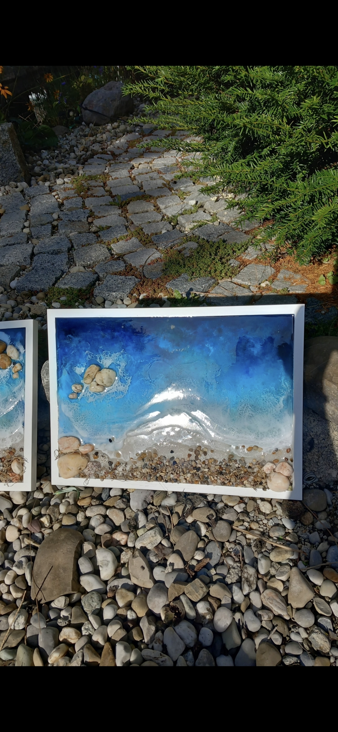 Gerahmte Ozean Harzkunst(Ausverkauft / WIRD NUR AUF BESTELLUNG HERGESTELLT!) – Bild 3